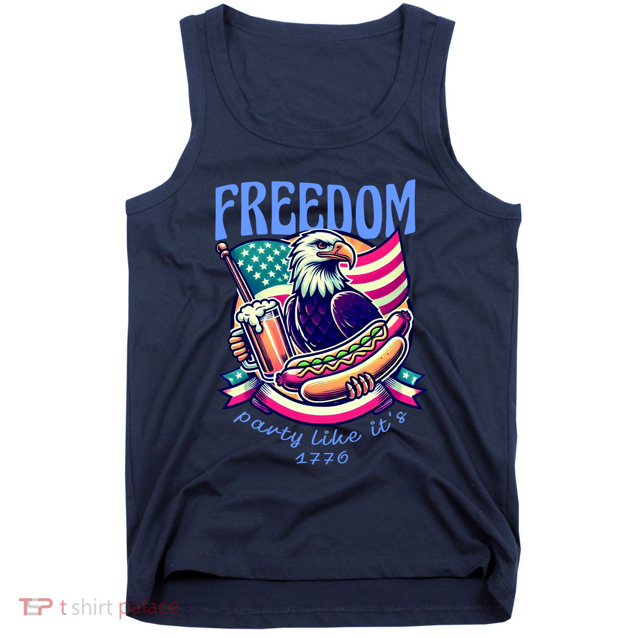 Party Like Its 1776 Patriotic Eagle Tank Top