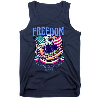 Party Like Its 1776 Patriotic Eagle Tank Top