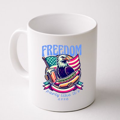 Party Like Its 1776 Patriotic Eagle Coffee Mug