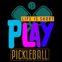 Pickleball Life Is Short Play Pickle Ball Gift Cooling Performance Crew T-Shirt
