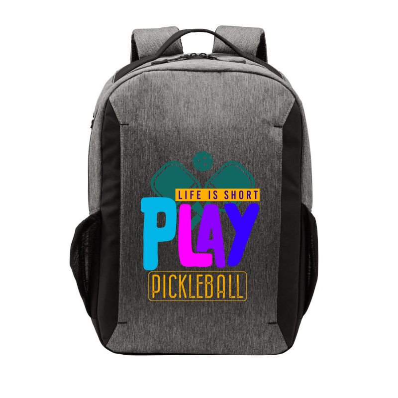 Pickleball Life Is Short Play Pickle Ball Gift Vector Backpack
