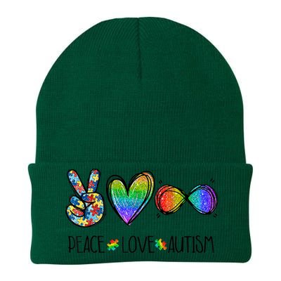 Peace Love Infinity Symbol Cute Autism Awareness Gifts Knit Cap Winter Beanie