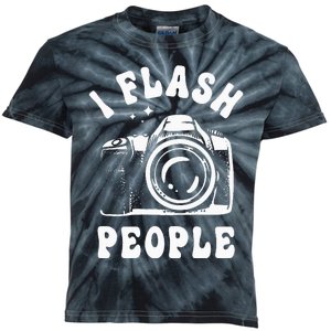 Photography Lover I Flash People Funny Camera Photographer Kids Tie-Dye T-Shirt