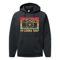 Photography Lover I'm Gonna Snap Funny Photographer Performance Fleece Hoodie