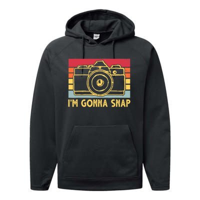 Photography Lover I'm Gonna Snap Funny Photographer Performance Fleece Hoodie