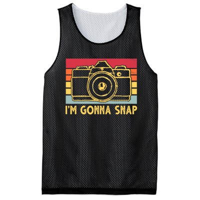 Photography Lover I'm Gonna Snap Funny Photographer Mesh Reversible Basketball Jersey Tank