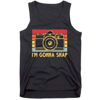 Photography Lover I'm Gonna Snap Funny Photographer Tank Top