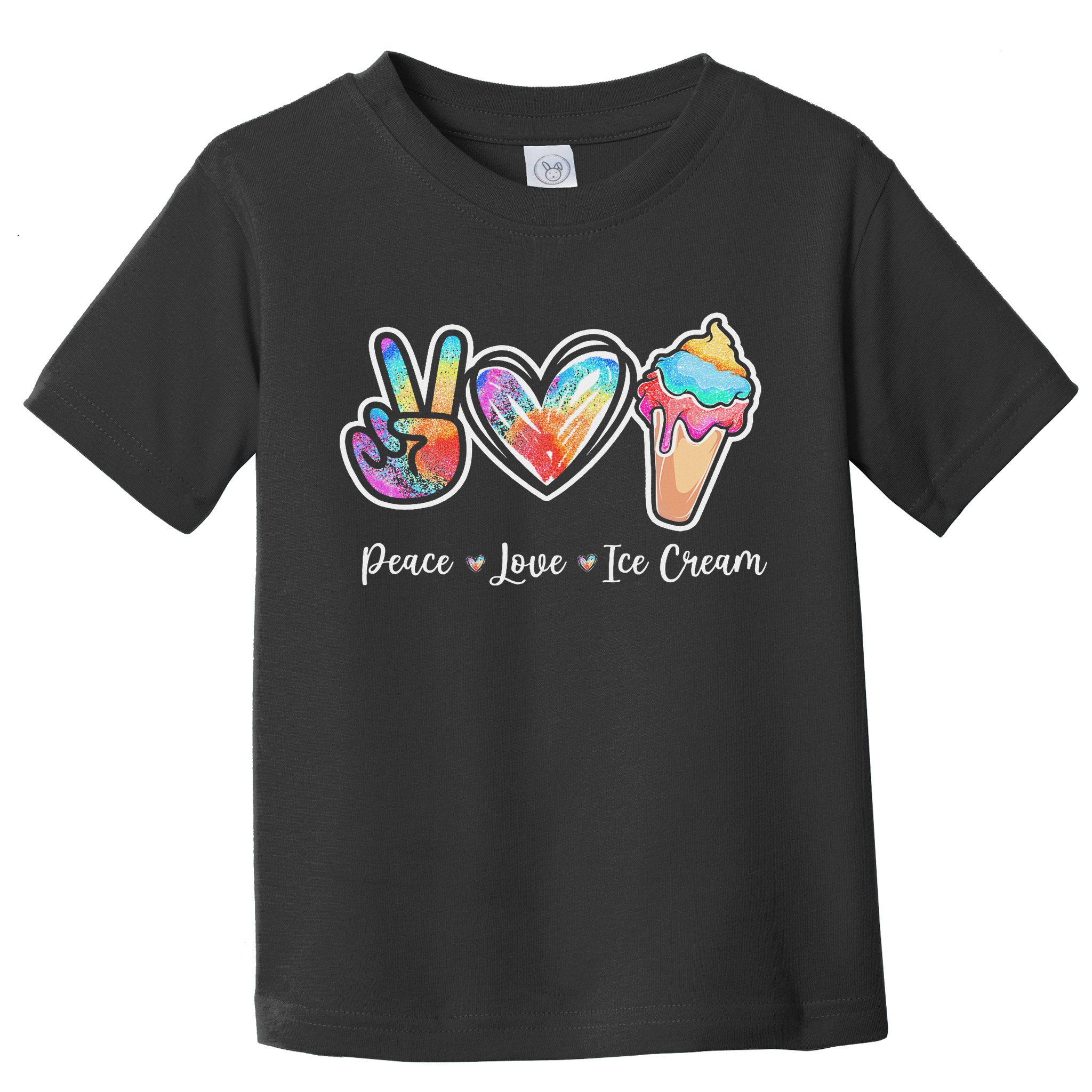 Peace Love Ice Cream Cute For Ns Women Toddler T-Shirt