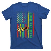 Peace Love Juneteenth Pride African American June 19th Flag Gift T-Shirt