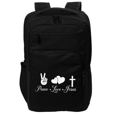 Peace Love Jesus - Christian Christ Impact Tech Backpack