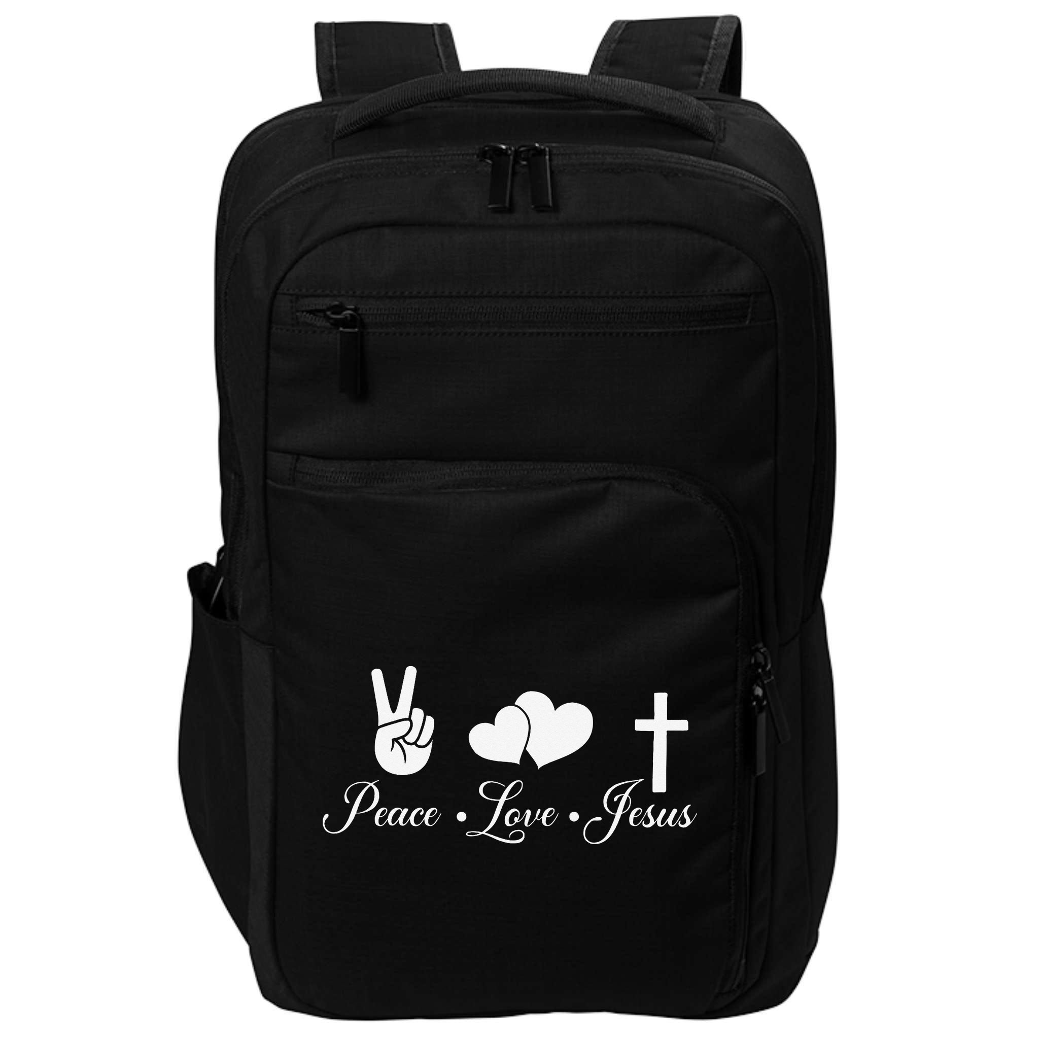 Peace Love Jesus - Christian Christ Impact Tech Backpack