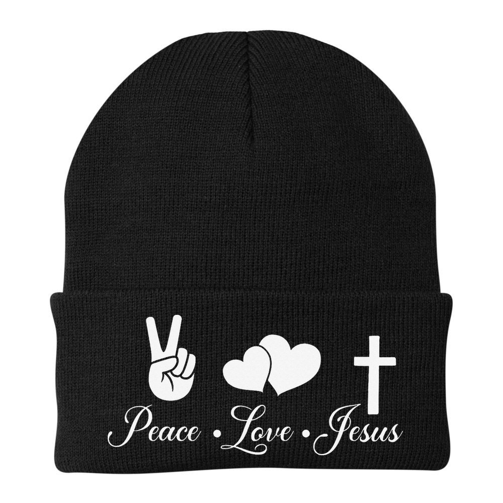 Peace Love Jesus - Christian Christ Beanie