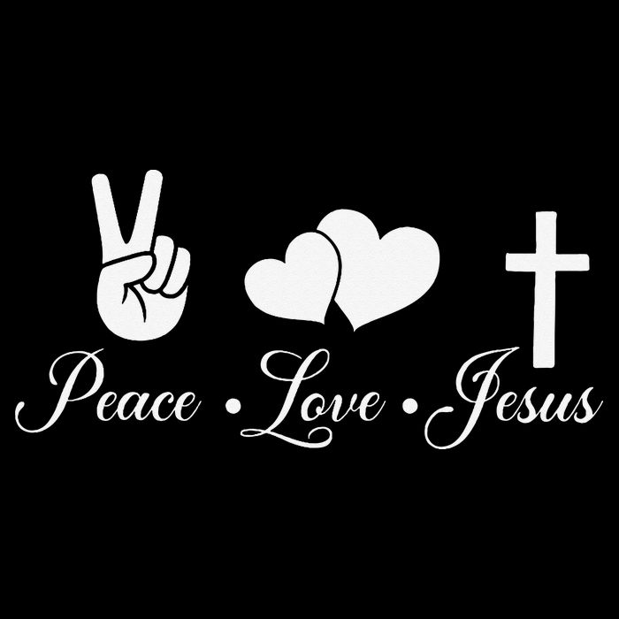 Peace Love Jesus - Christian Christ Premium T-Shirt