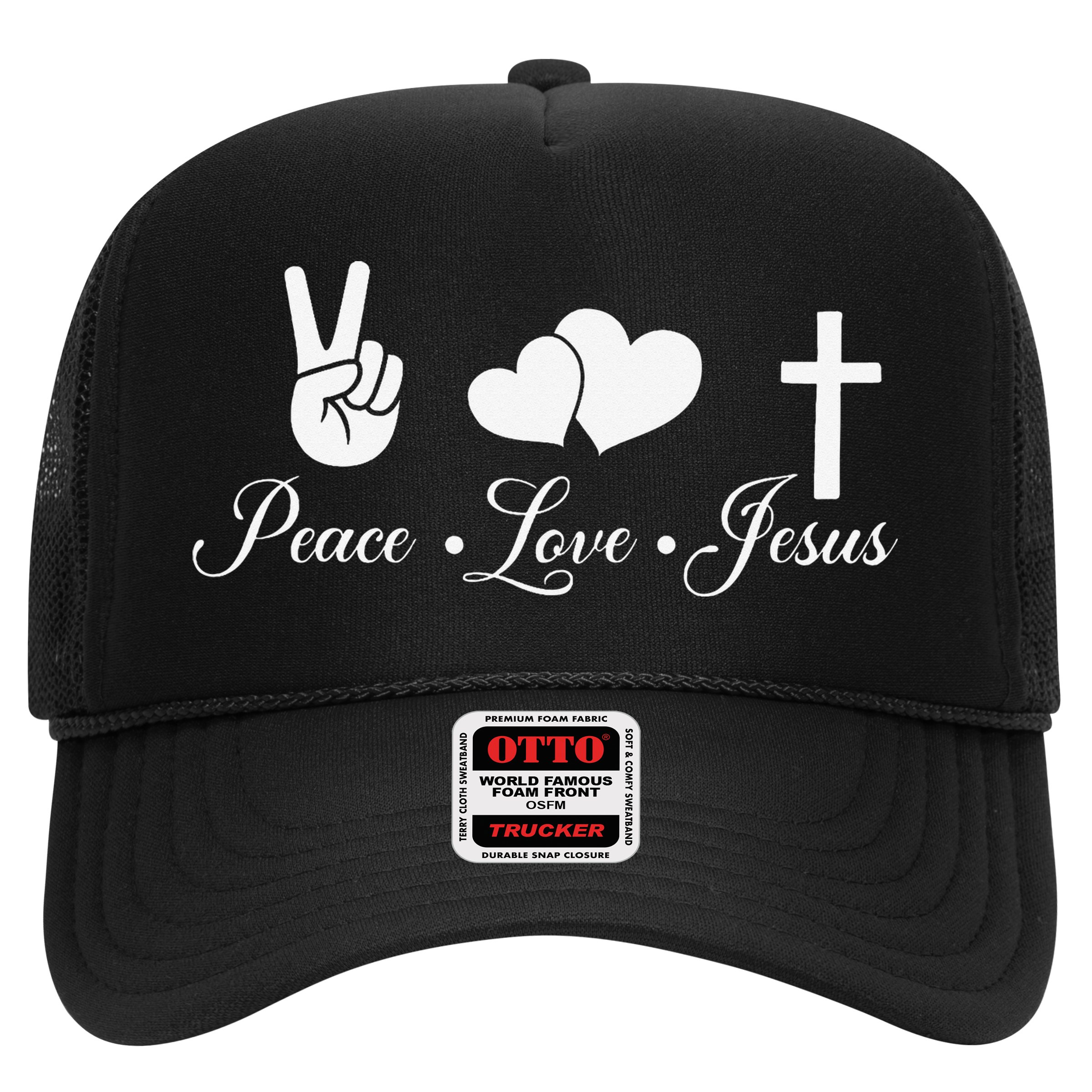 Peace Love Jesus - Christian Christ Hat