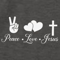 Peace Love Jesus - Christian Christ Vector Backpack