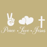 Peace Love Jesus - Christian Christ Cooling Performance Crew T-Shirt