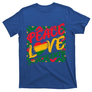 Peace Love Juneteenth African Black Juneteenth Cool Gift T-Shirt