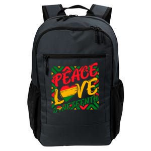 Peace Love Juneteenth African Black Juneteenth Cool Gift Daily Commute Backpack