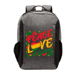 Peace Love Juneteenth African Black Juneteenth Cool Gift Vector Backpack