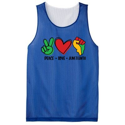 Peace Love Juneteenth Cute Gift Mesh Reversible Basketball Jersey Tank