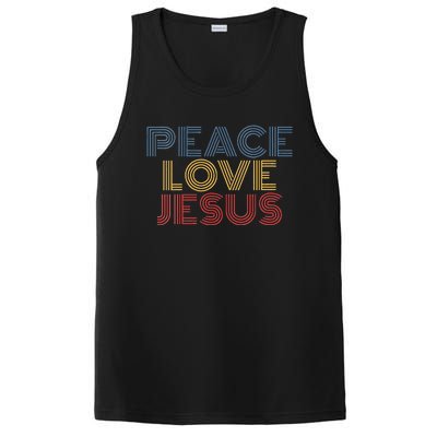 Peace Love Jesus Cool Christian Rock Music Festival PosiCharge Competitor Tank