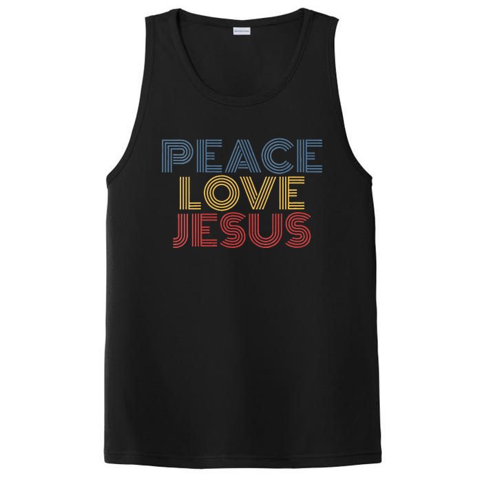 Peace Love Jesus Cool Christian Rock Music Festival PosiCharge Competitor Tank