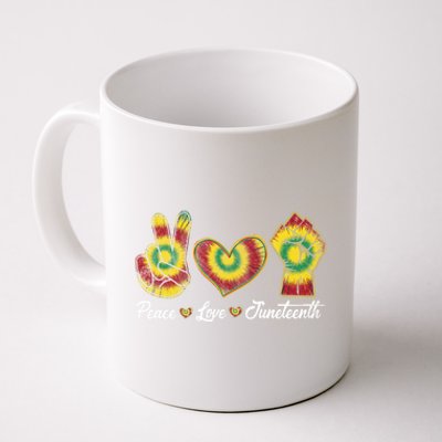 Peace Love Juneteenth 1865 Juneteenth African Gift Coffee Mug