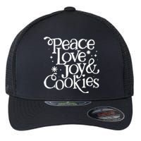 Peace Love Joy And Cookies Flexfit Unipanel Trucker Cap