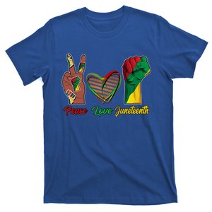 Peace Love Juneteenth Party African American Gift T-Shirt