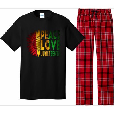 Peace Love Juneteenth Freedoom June 19th Independence Day Cute Gift Pajama Set