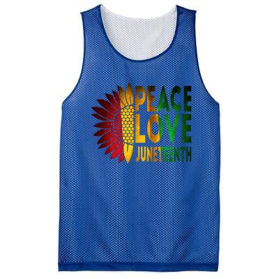 Peace Love Juneteenth Freedoom June 19th Independence Day Cute Gift Mesh Reversible Basketball Jersey Tank