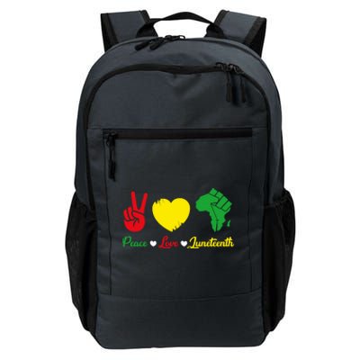 Peace Love Juneteenth Pride Black African Gift Daily Commute Backpack