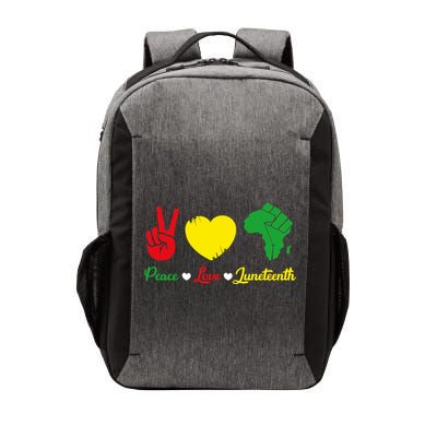 Peace Love Juneteenth Pride Black African Gift Vector Backpack