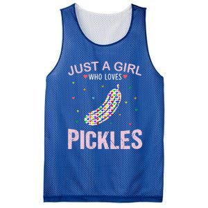 Pickles Lover Just A Who Loves Pickles Cute Gift Mesh Reversible Basketball Jersey Tank