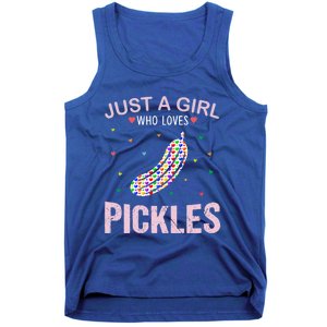 Pickles Lover Just A Who Loves Pickles Cute Gift Tank Top