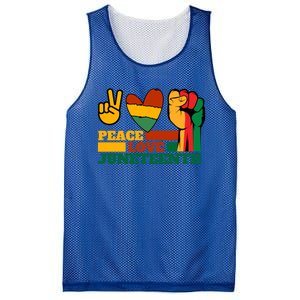 Peace Love Junenth 1865 Freedom Black History June 19 Gift Mesh Reversible Basketball Jersey Tank