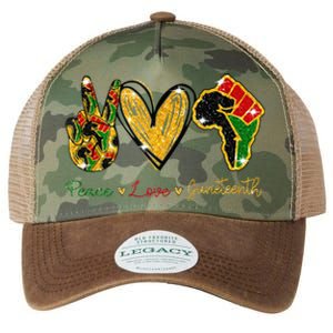 Peace Love Juneteenth Black History Pride African American Legacy Tie Dye Trucker Hat