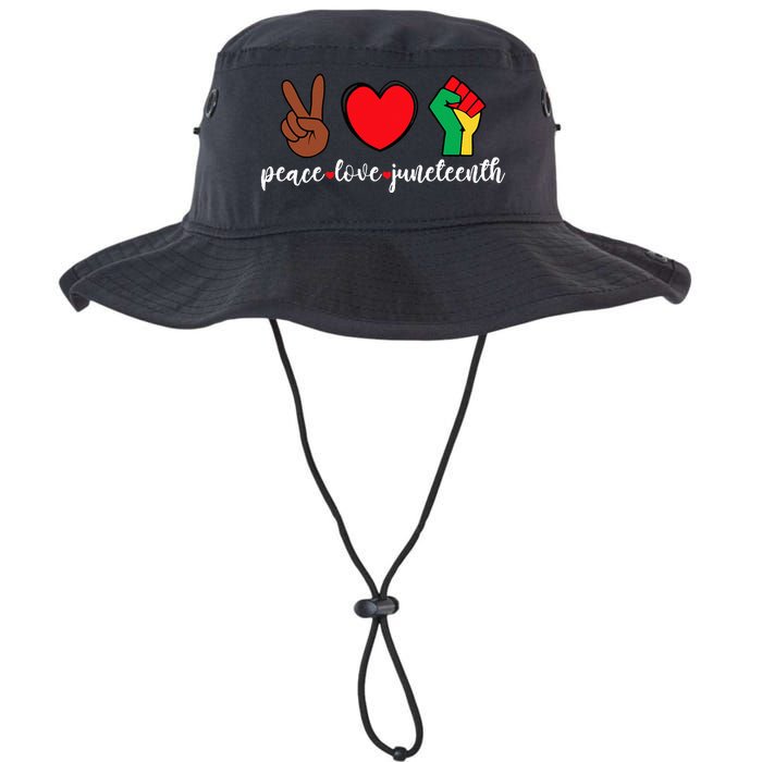 Peace Love Juneteenth Pride Black Girl Black Queen & King Legacy Cool Fit Booney Bucket Hat