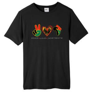 Peace Love Juneteenth Pride Black Remembering My Ancestors Tall Fusion ChromaSoft Performance T-Shirt