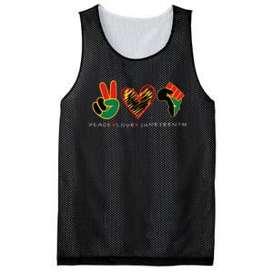 Peace Love Juneteenth Pride Black Remembering My Ancestors Mesh Reversible Basketball Jersey Tank