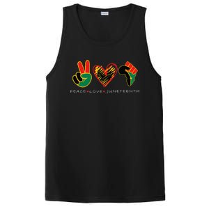 Peace Love Juneteenth Pride Black Remembering My Ancestors PosiCharge Competitor Tank