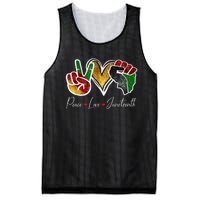 Peace Love Juneteenth Black Pride Freedom 4th Of July Mesh Reversible Basketball Jersey Tank