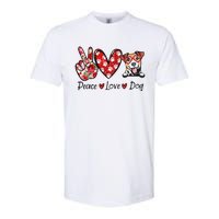 Peace Love Jack Russell Terrier Dog Lovers Leopard Softstyle CVC T-Shirt