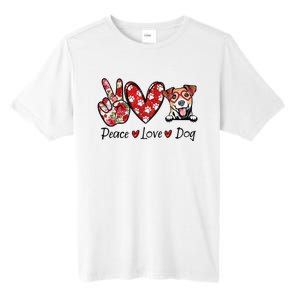 Peace Love Jack Russell Terrier Dog Lovers Leopard Tall Fusion ChromaSoft Performance T-Shirt