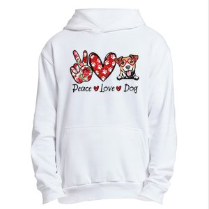 Peace Love Jack Russell Terrier Dog Lovers Leopard Urban Pullover Hoodie