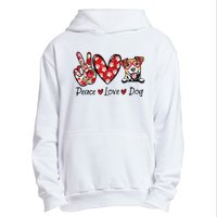 Peace Love Jack Russell Terrier Dog Lovers Leopard Urban Pullover Hoodie