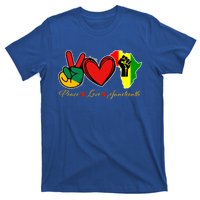 Peace Love Juneteenth Black Pride Freedom African American Gift T-Shirt