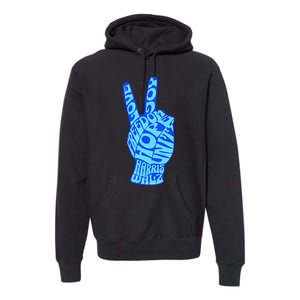 Peace Love Joy Freedom Unity Hope Harris Walz Election 2024 Gift Premium Hoodie