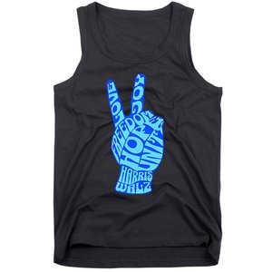 Peace Love Joy Freedom Unity Hope Harris Walz Election 2024 Gift Tank Top