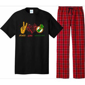 Peace Love Juneteenth Black History Pride African American Pajama Set